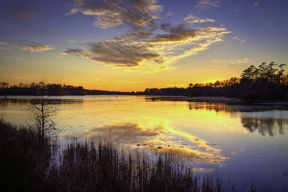 Orton Pond at Sunset
