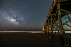 Made from 9 light frames by Starry Landscape Stacker 1.8.0.  Algorithm: Min Horizon Noise