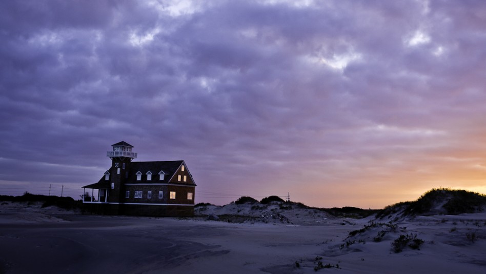 Old Oregon Inlet Coast Guard Station on the NC Outer Banks